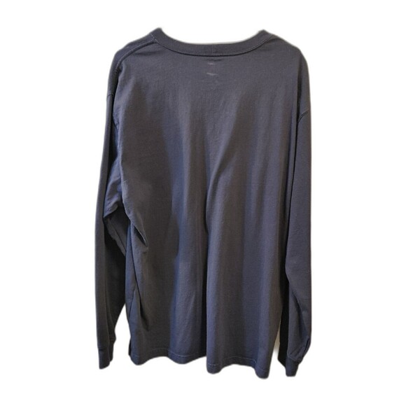 Carhartt Original Fit Men's Blue Pocket Work Long Sleeve T-Shirt Logo Size: L - Picture 2 of 5